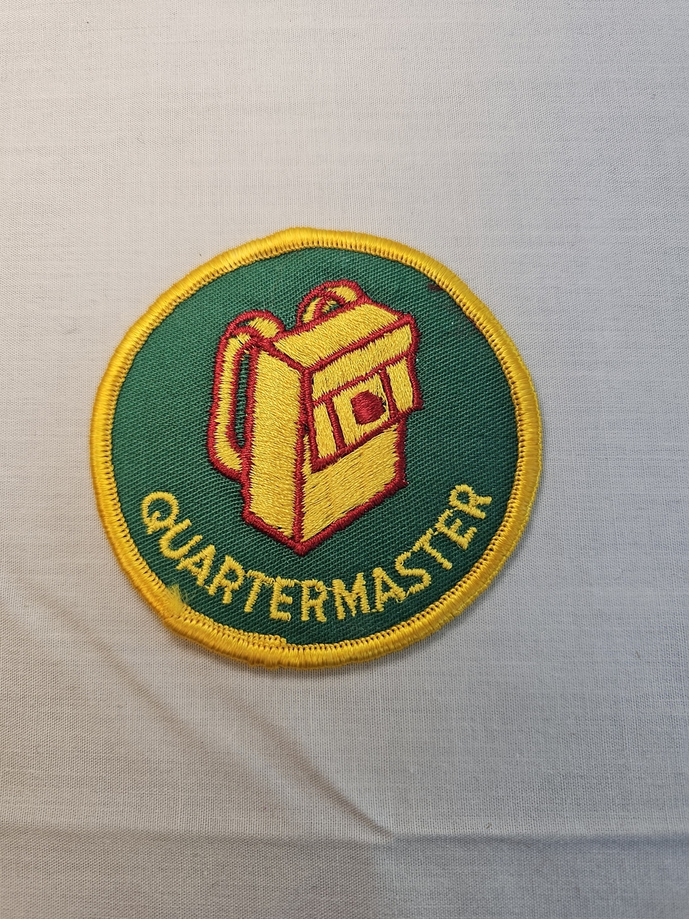 Green & Yellow Quartermaster Patch - Embroidered Men’s Bag Accent
